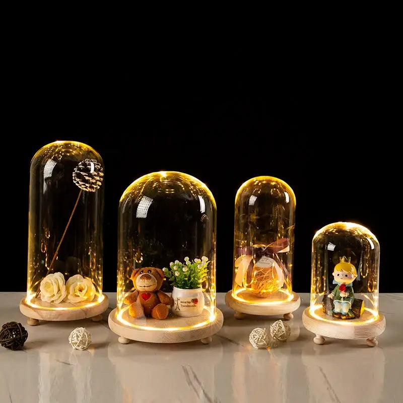 LED Glass Terrarium Vase