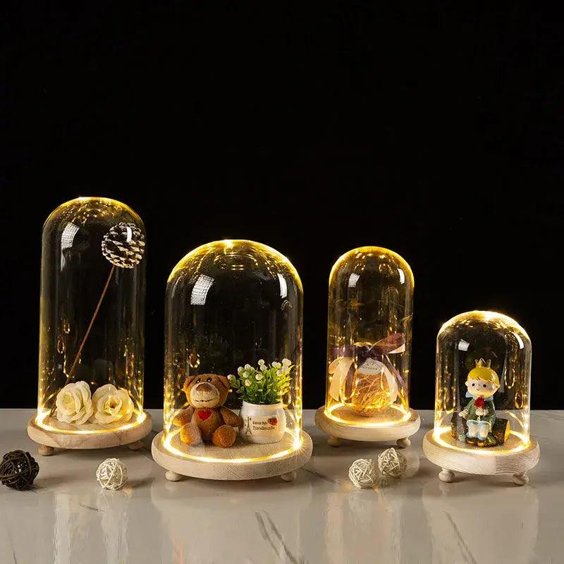 LED Glass Terrarium Vase