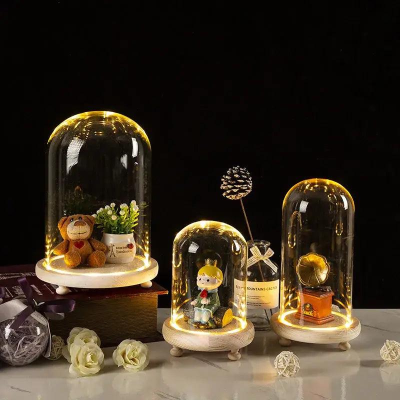 LED Glass Terrarium Vase