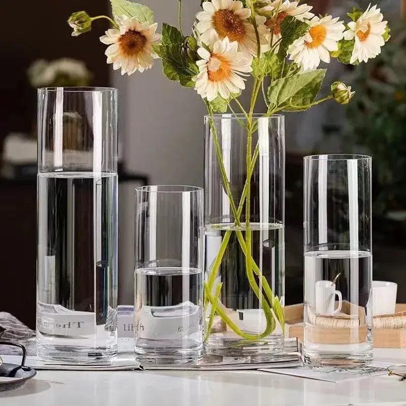 Clear Glass Flower Vase