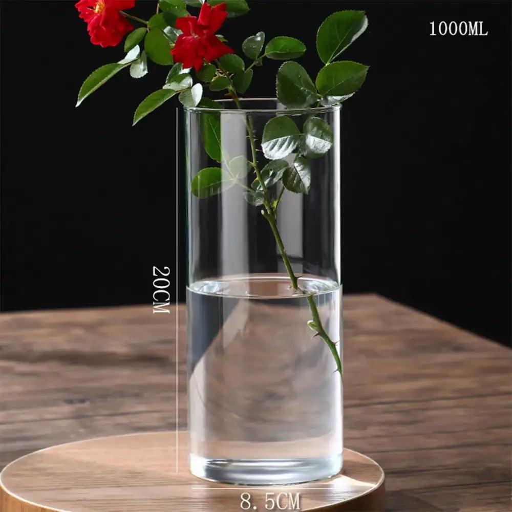 Clear Glass Flower Vase