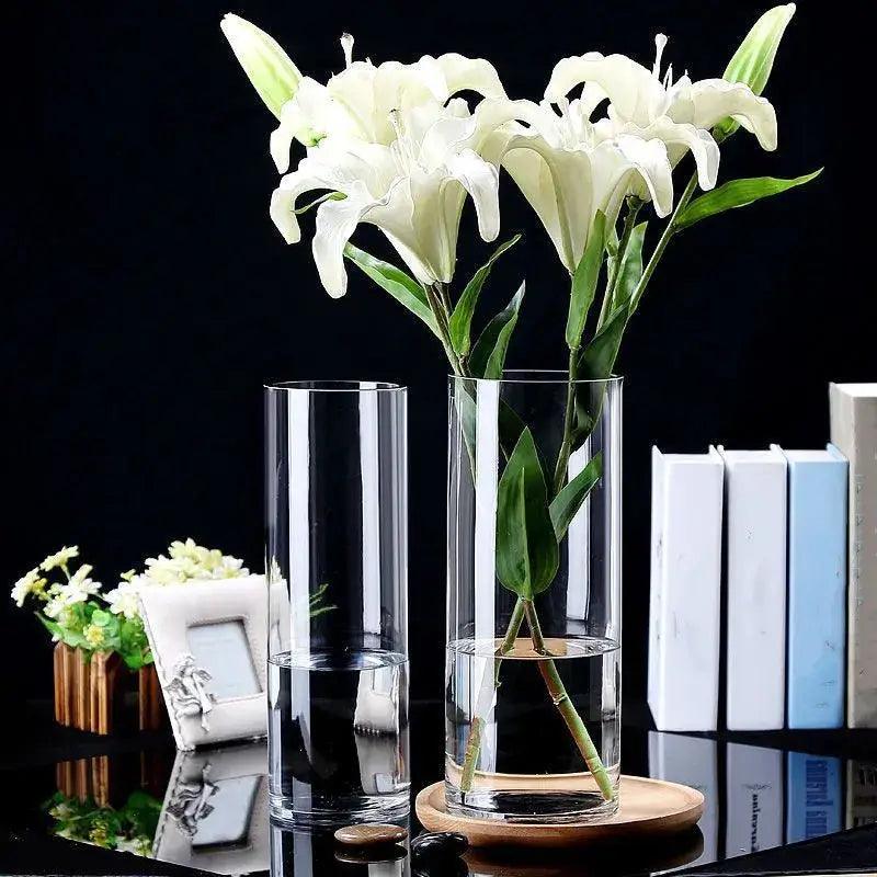 Clear Glass Flower Vase