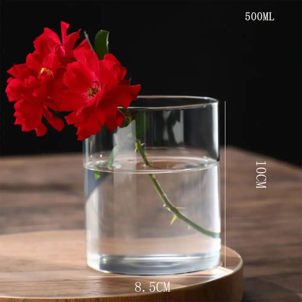 Clear Glass Flower Vase