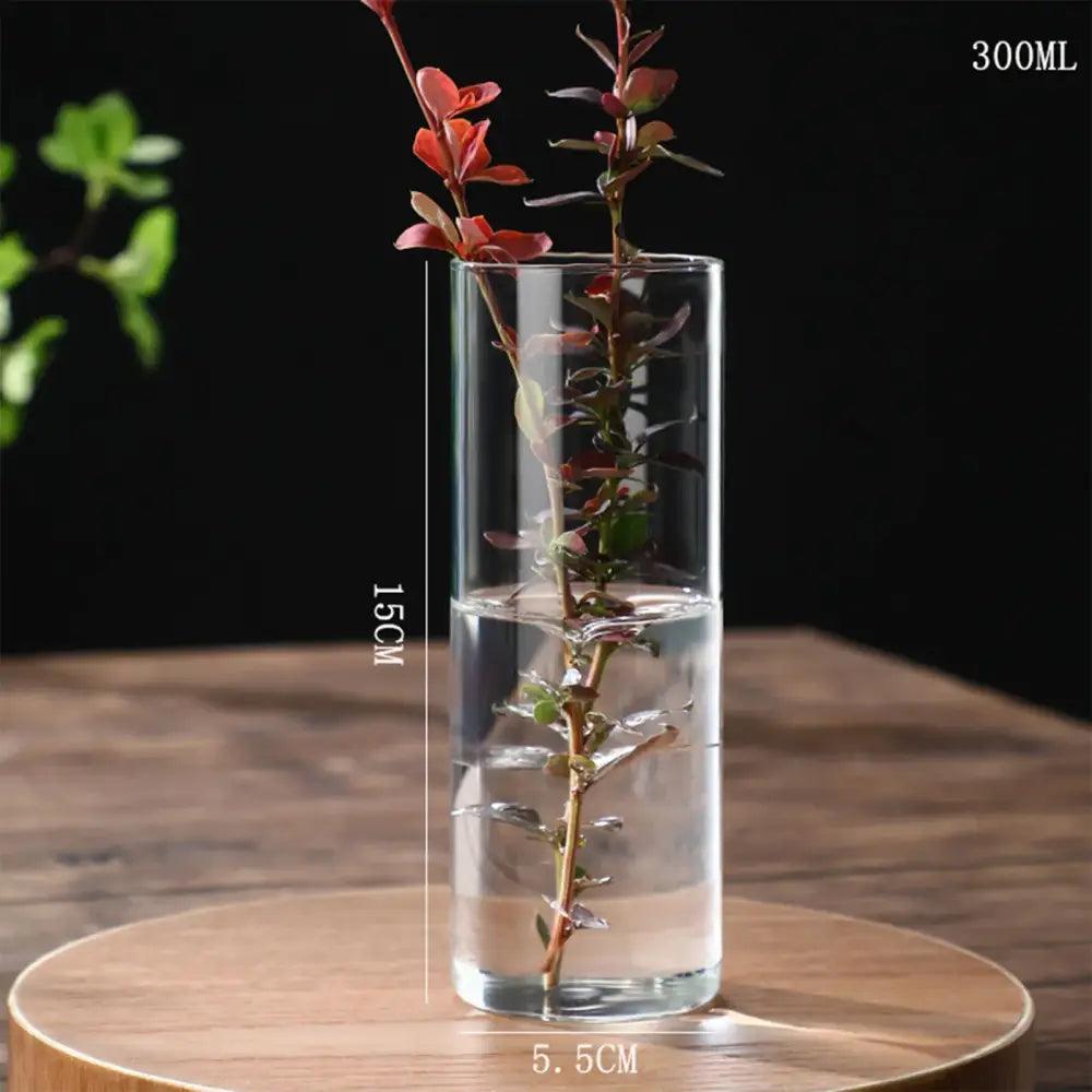 Clear Glass Flower Vase