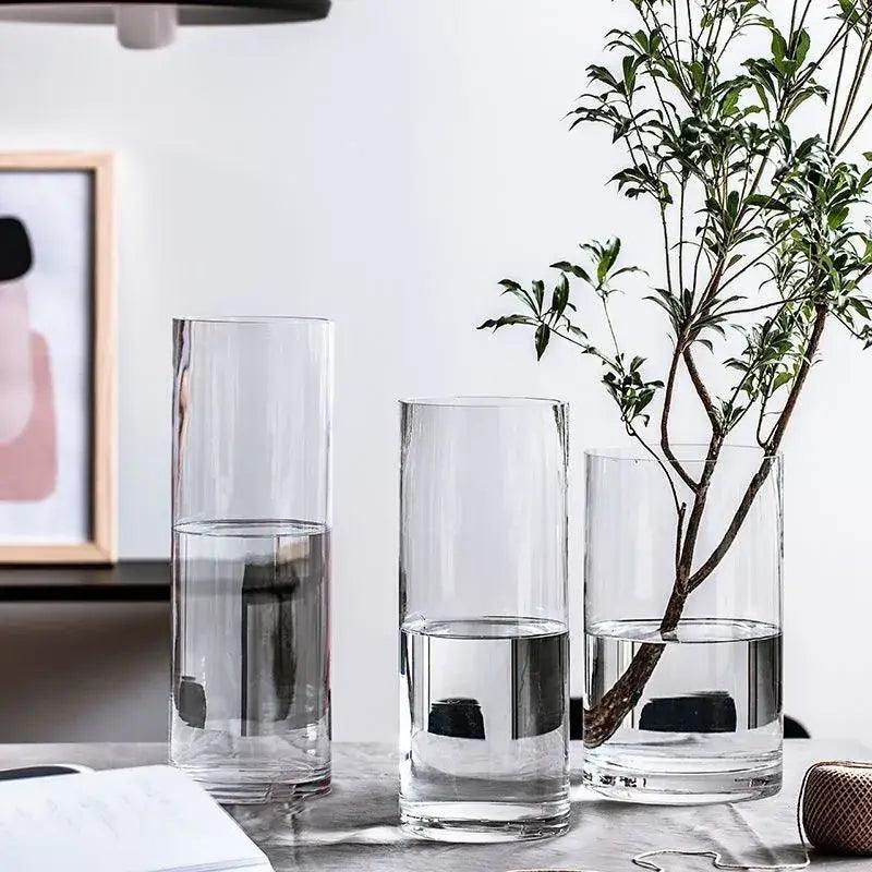 Clear Glass Flower Vase