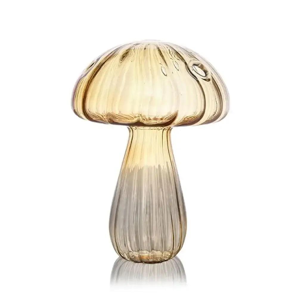 Colorful Mushroom Glass Vase