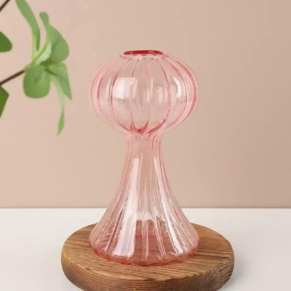 Colorful Mushroom Glass Vase