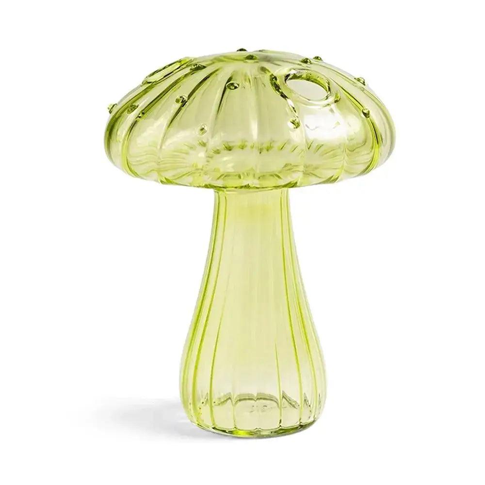 Translucent Glass Mushroom Vase