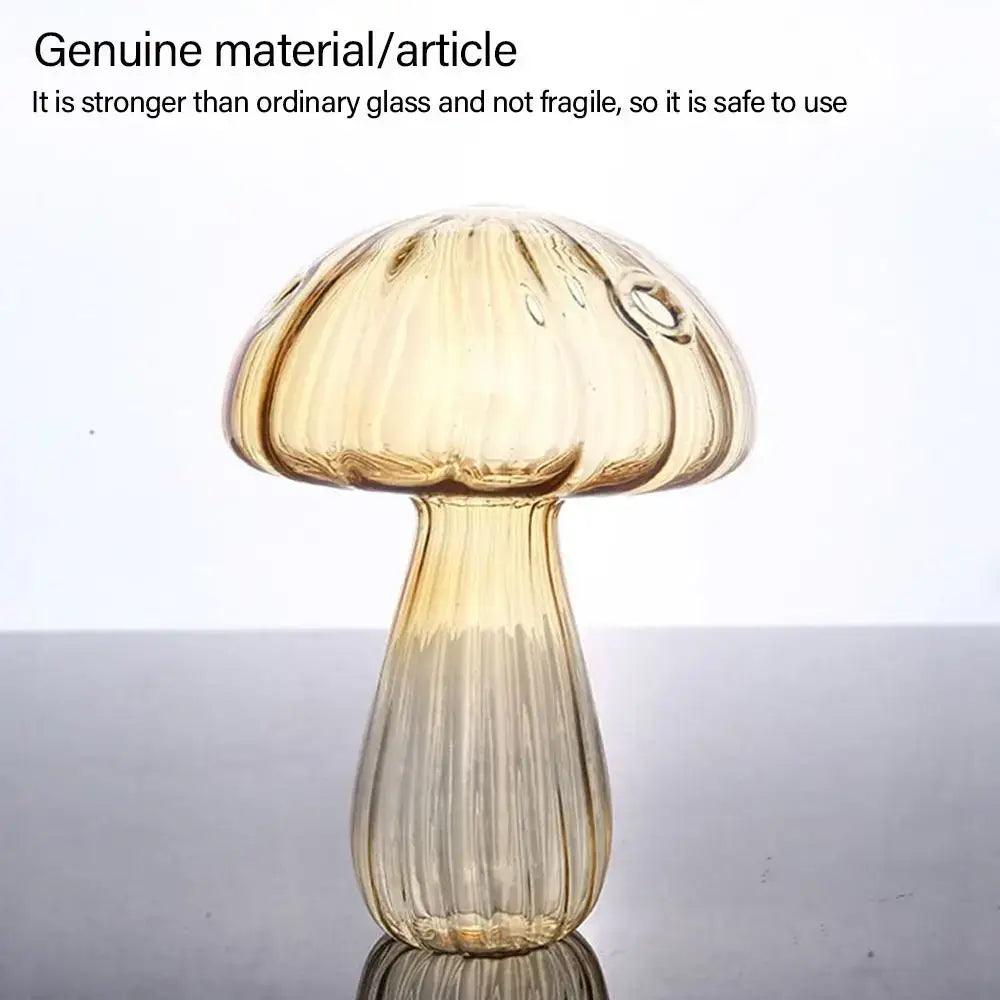 Translucent Glass Mushroom Vase