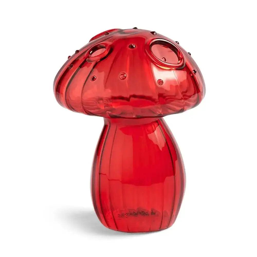 Translucent Glass Mushroom Vase