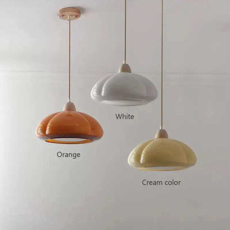 Amber Glass Pendant Lamp