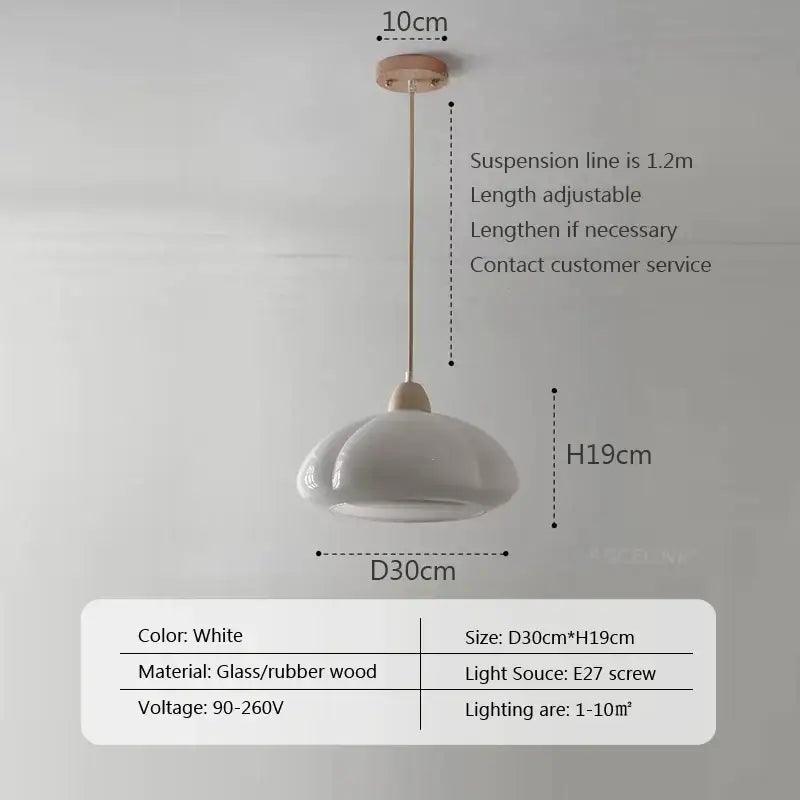 Amber Glass Pendant Lamp