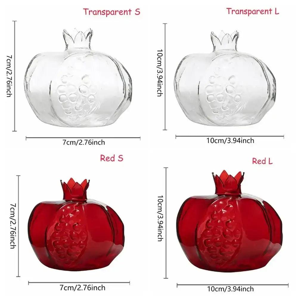 Pomegranate Glass Vase
