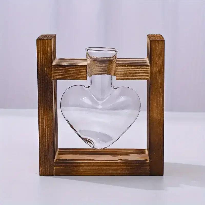 Heart Hydroponic Glass Vase