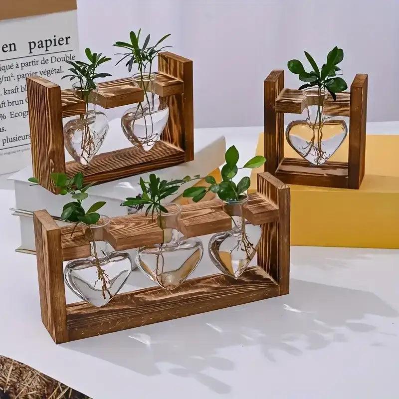 Heart Hydroponic Glass Vase