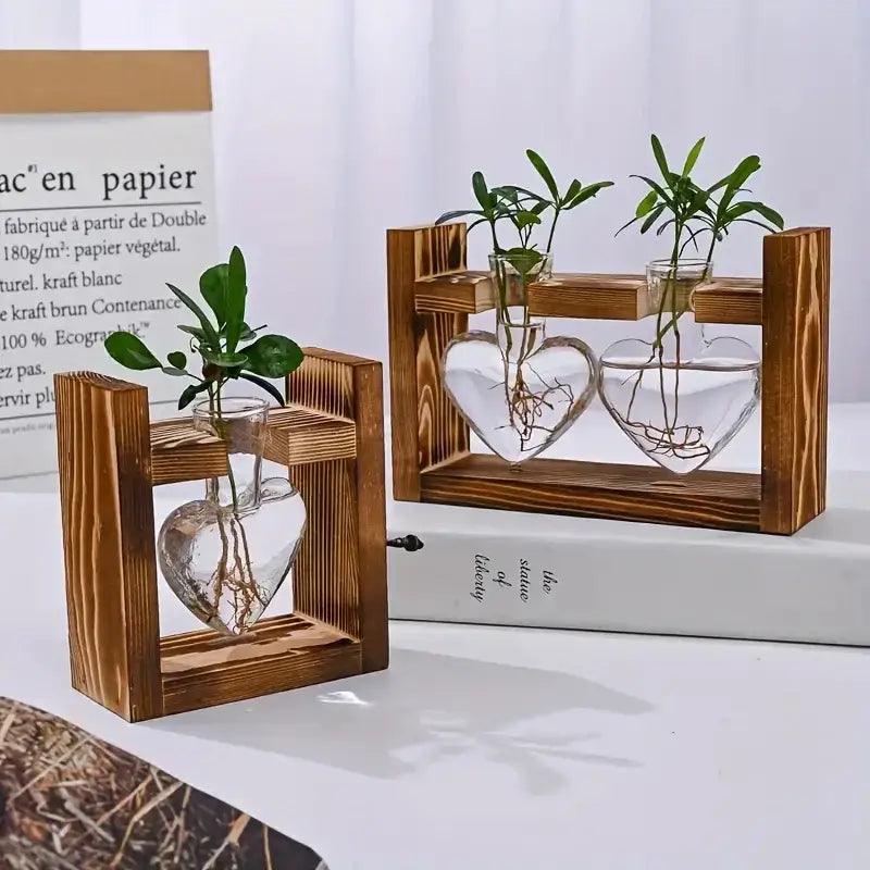 Heart Hydroponic Glass Vase