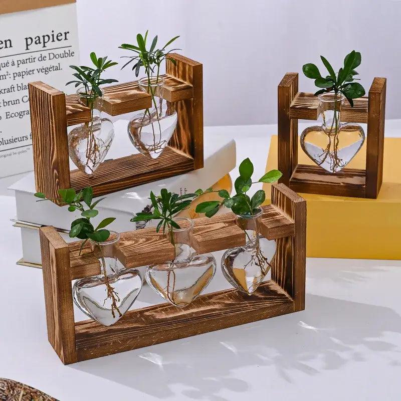 Heart Hydroponic Glass Vase