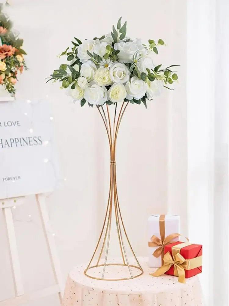 Gold Iron Flower Vase