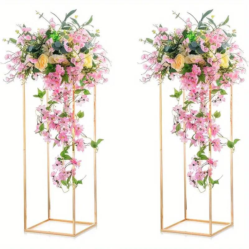 Gold Metal Flower Stand