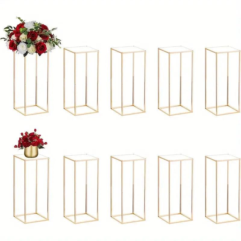 Gold Metal Flower Stand