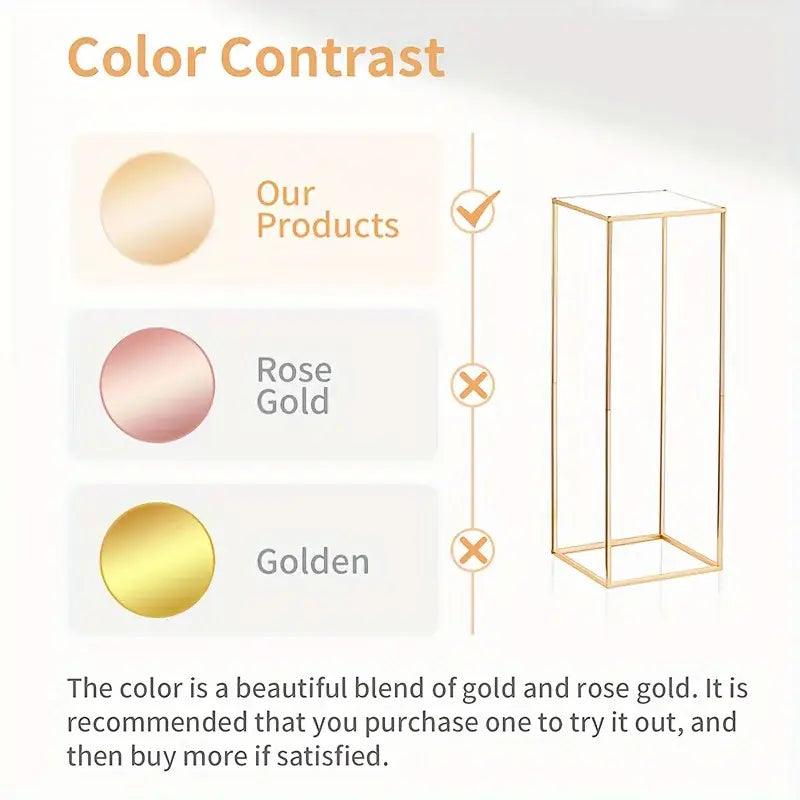 Gold Metal Flower Stand