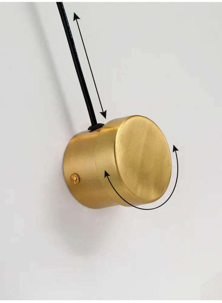 Black Brass Dimmer Wall Sconce