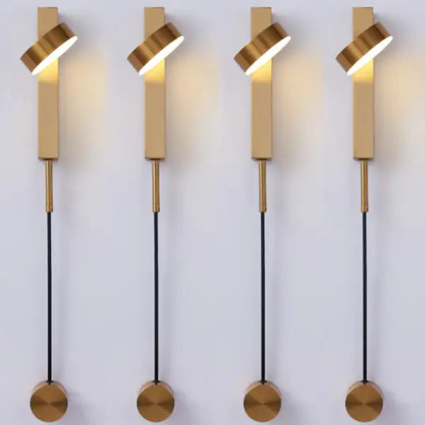 Black Brass Dimmer Wall Sconce