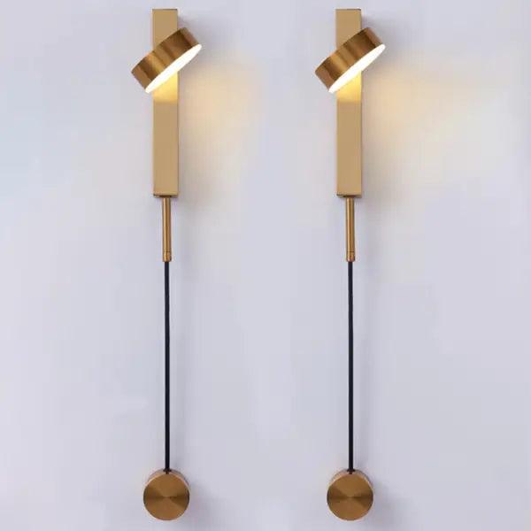 Black Brass Dimmer Wall Sconce