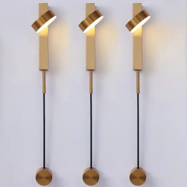 Black Brass Dimmer Wall Sconce