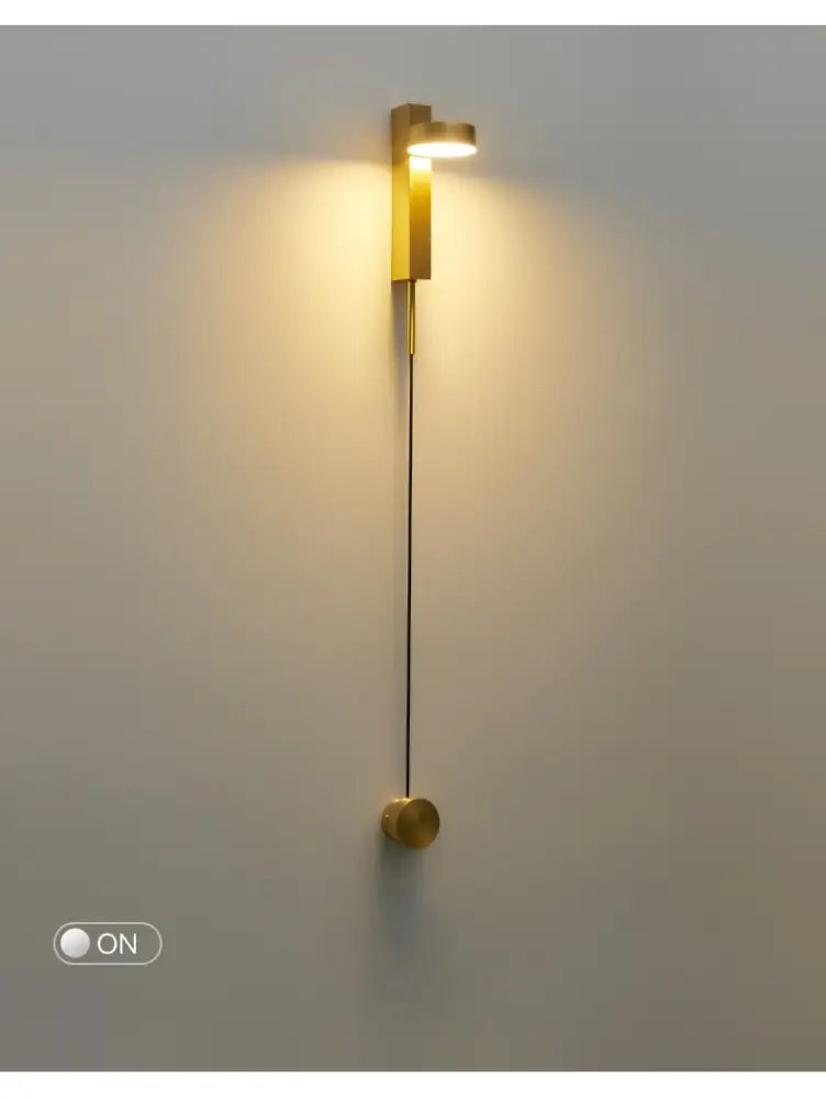 Black Brass Dimmer Wall Sconce