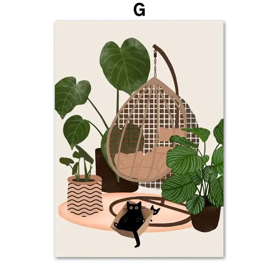 Botanical Green Plant Set