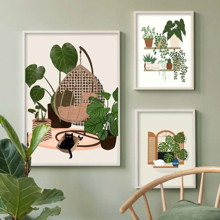 Botanical Green Plant Set