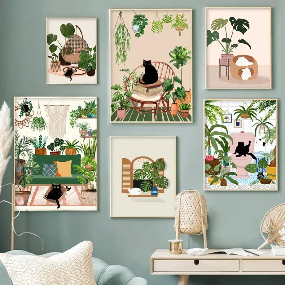 Botanical Green Plant Set