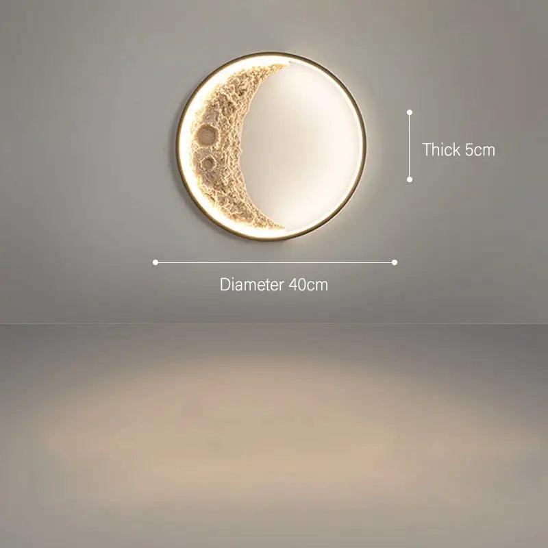 Beige Crescent LED Wall Lamp