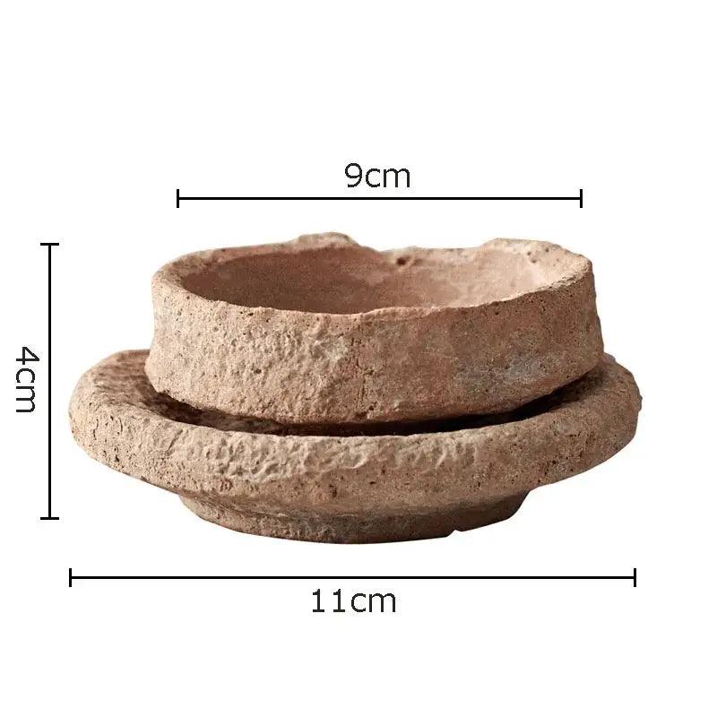 Terracotta Ceramic Vase Set
