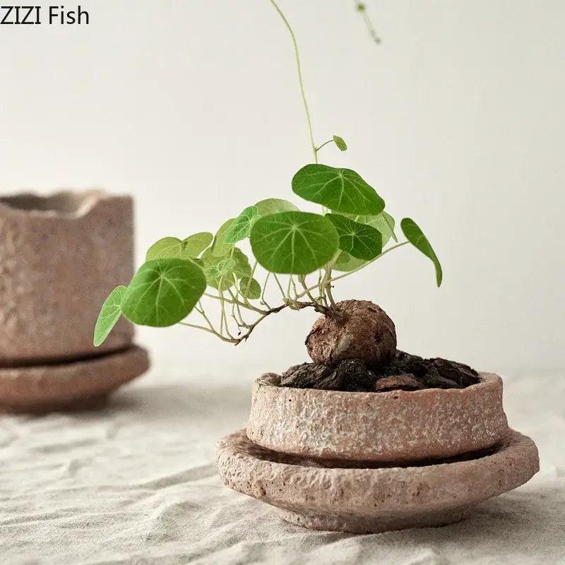 Terracotta Ceramic Vase Set