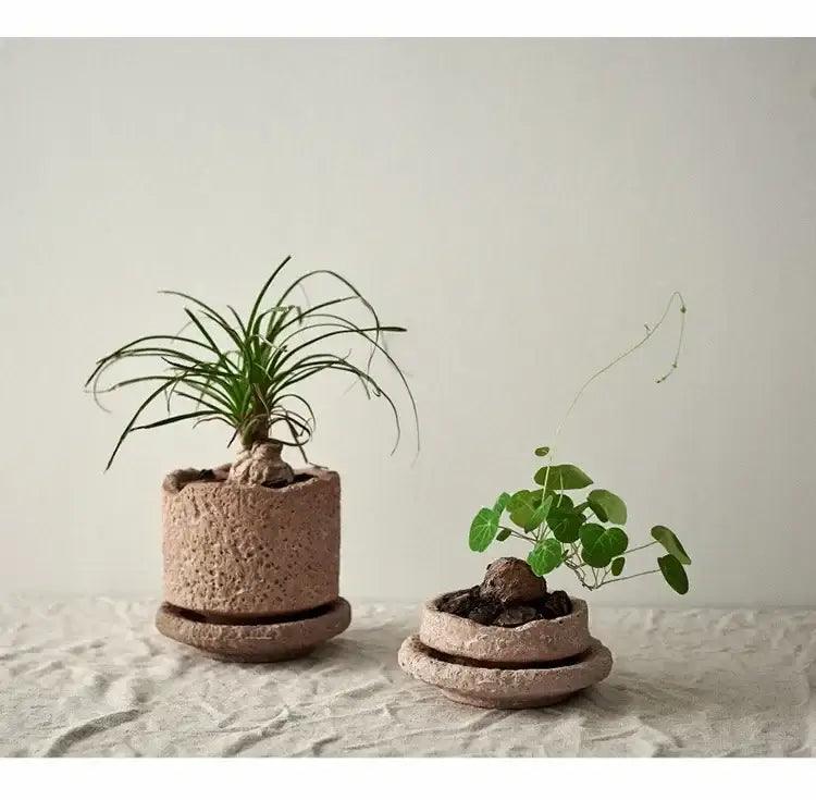 Terracotta Ceramic Vase Set