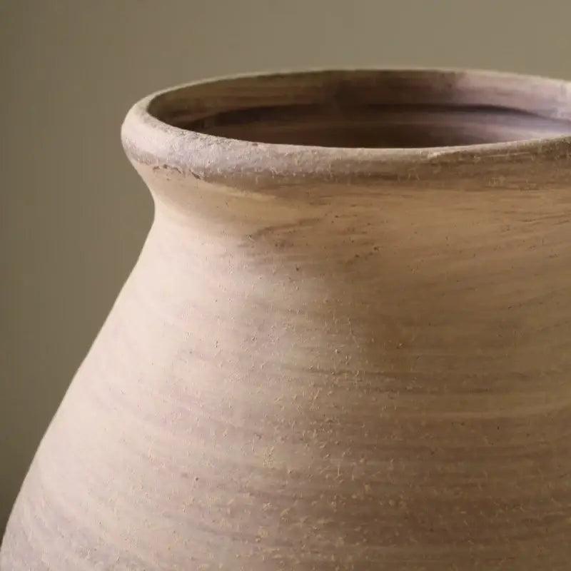 Beige Ceramic Vintage Vase