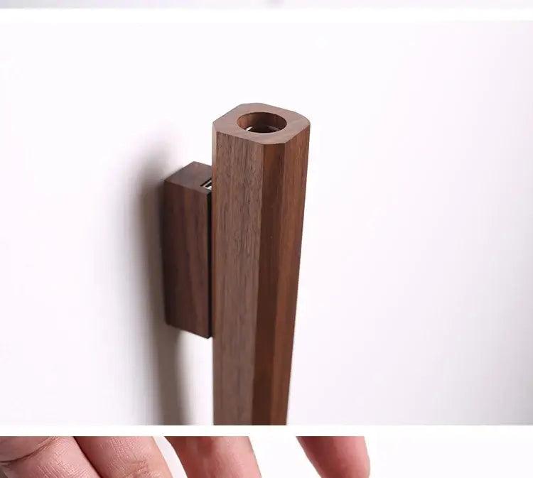 Dark Wood Wall Vase