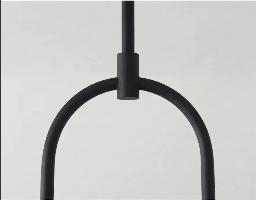 Black Frosted Glass Pendant