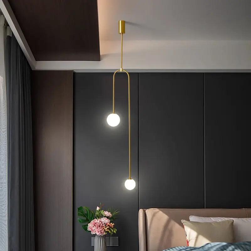 Black Frosted Glass Pendant