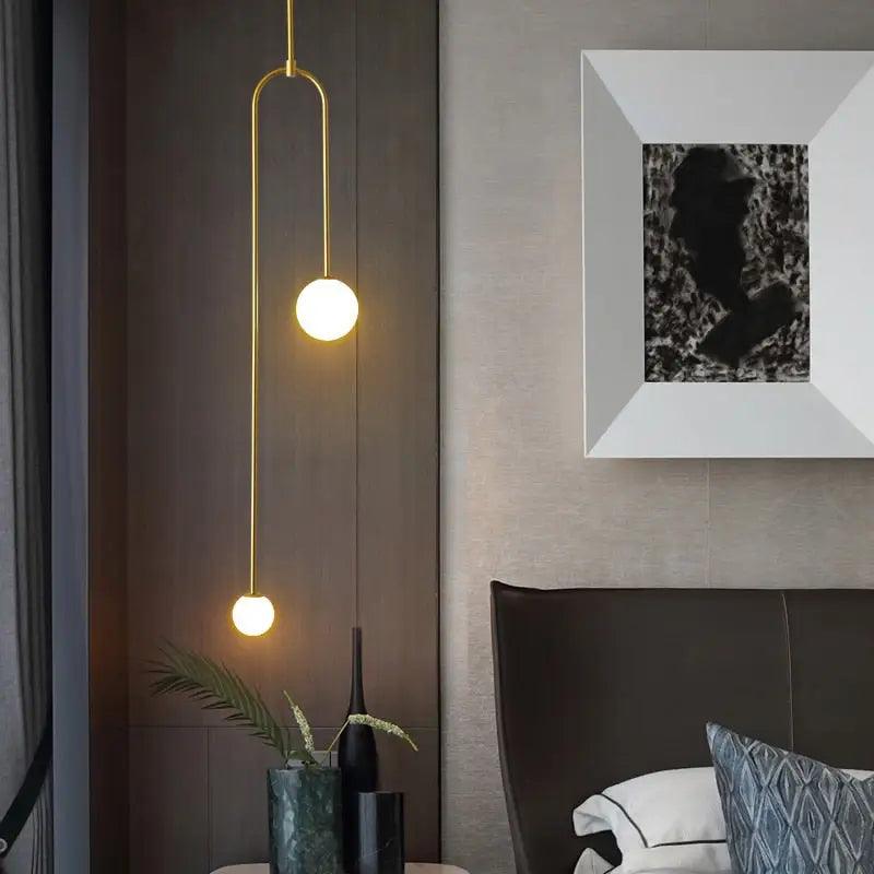 Black Frosted Glass Pendant