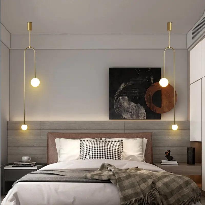 Black Frosted Glass Pendant
