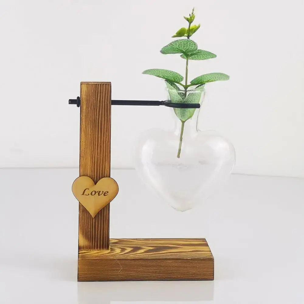 Heart Shape Hydroponic Vase