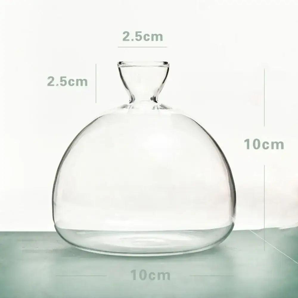 Clear Glass Avocado Vase