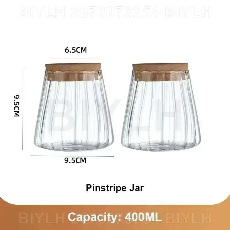 Glass and Wood Planters