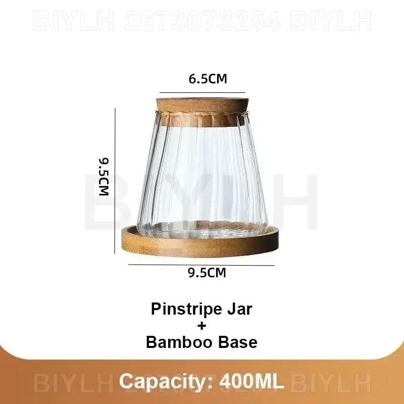 Glass and Wood Planters