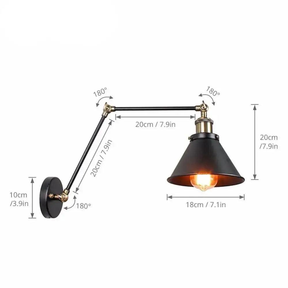 Black Plug Wall Sconce