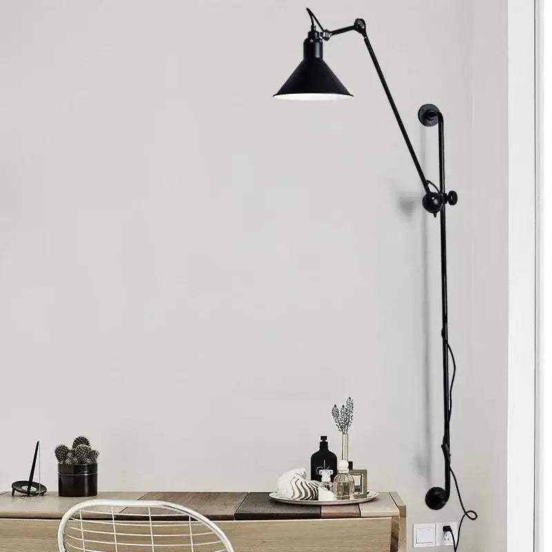 Black Industrial Wall Sconce