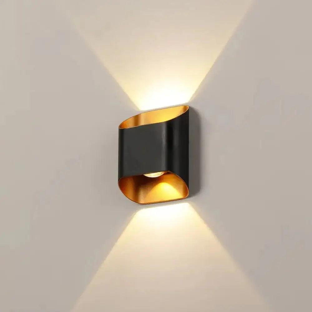Black Gold Outdoor Sconce